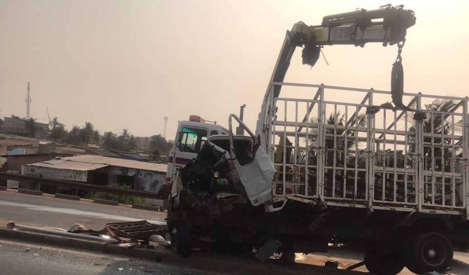 Accident sur l’axe Adakpamé-Agoè : circulation perturbée