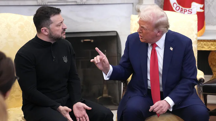 Donald Trump et Volodymyr Zelensky 